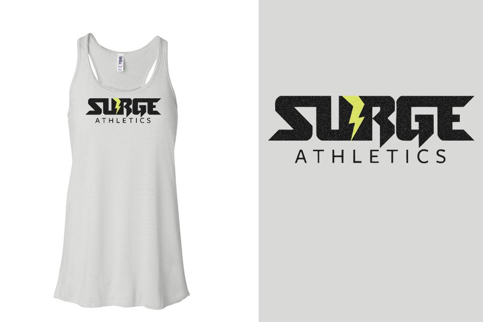 SURGE glitter Youth Flowy Racerback Tank