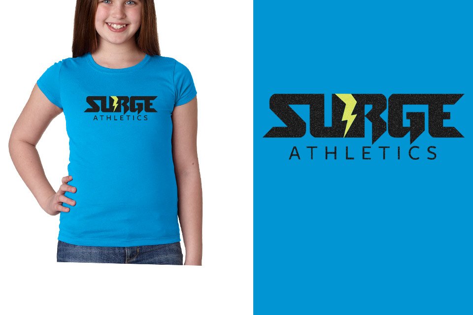 SURGE glitter Girls' Princess T-Shirt